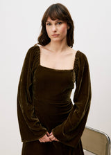 Robe THELMA Marron glace