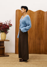 Cardigan BICHON Bleu jean