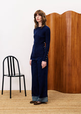 Top AMARYLLIS Bleu marine